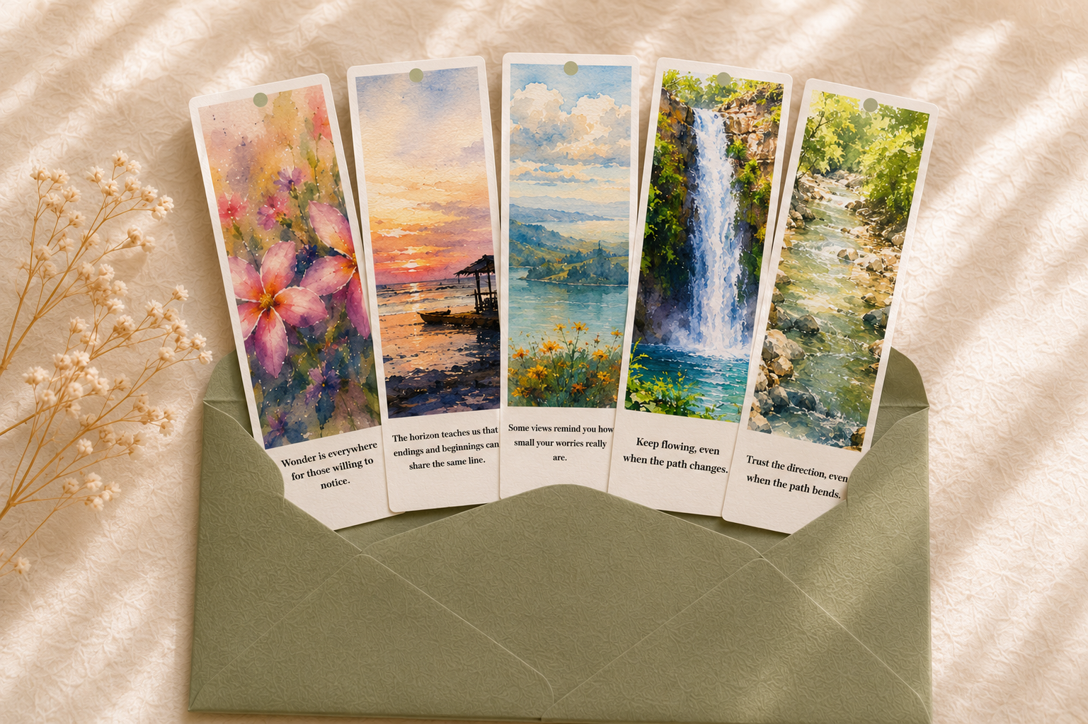 The Art of Noticing | Watercolor Bookmark Collection - Image 3