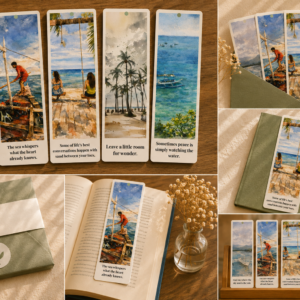 Coastal Daydreams | Watercolor Bookmark Collection