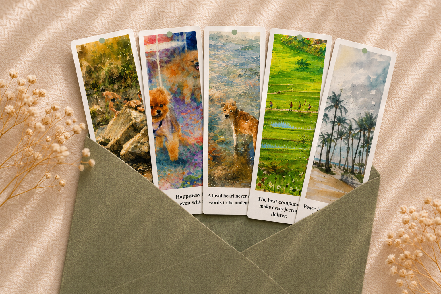 Kindred Paths | Watercolor Bookmark Collection - Image 3