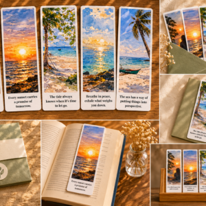 Seaside Serenity | Watercolor Bookmark Collection
