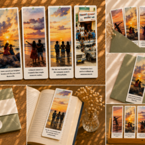 Golden Hour Memories | Watercolor Bookmark Collection