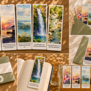 The Art of Noticing | Watercolor Bookmark Collection