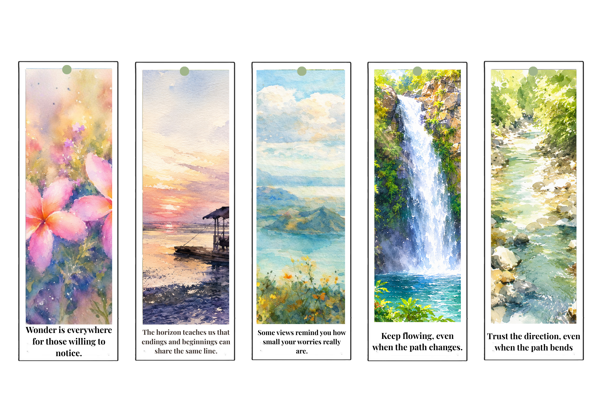 The Art of Noticing | Watercolor Bookmark Collection - Image 2