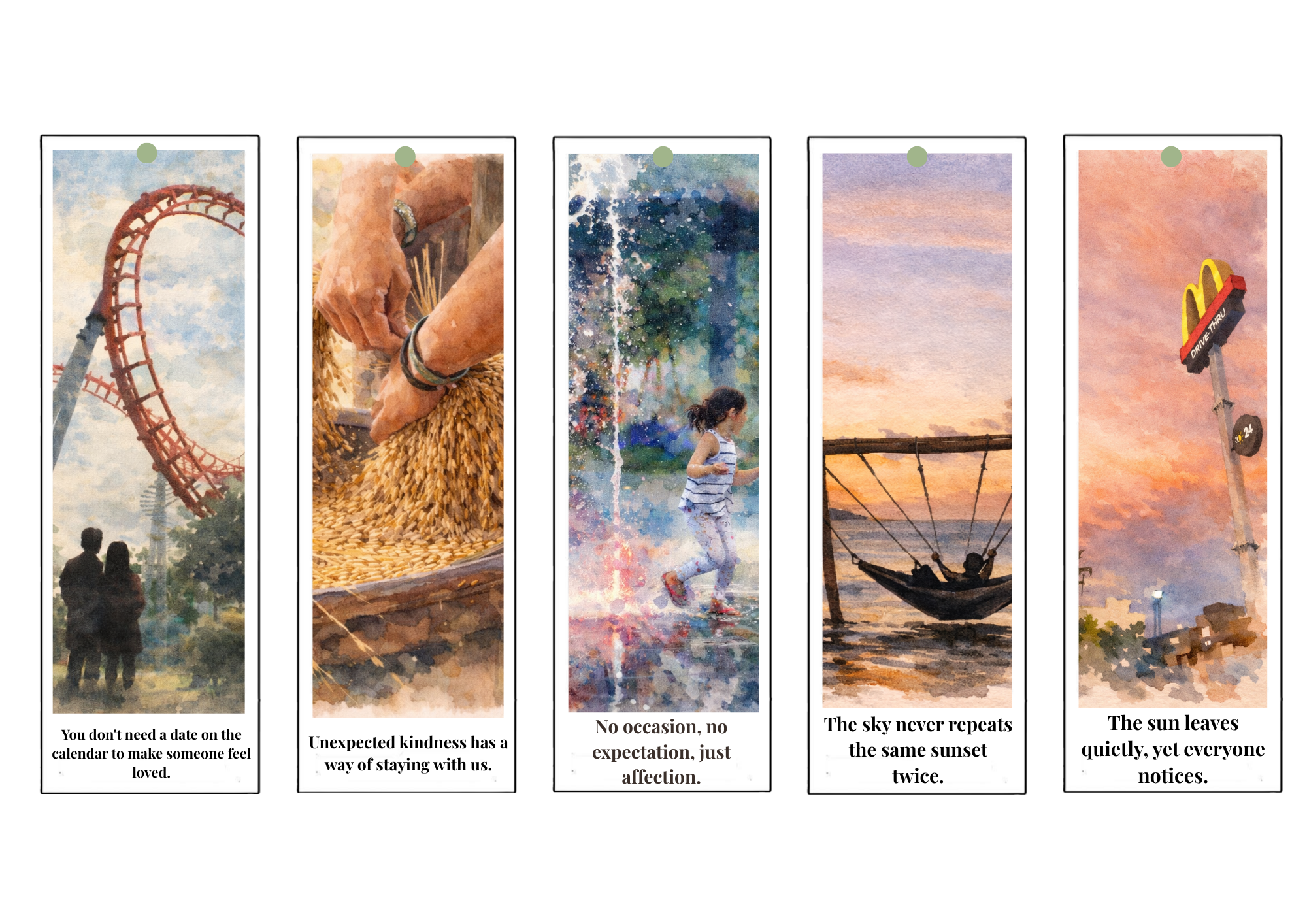 Everyday Moments | Watercolor Bookmark Collection - Image 2