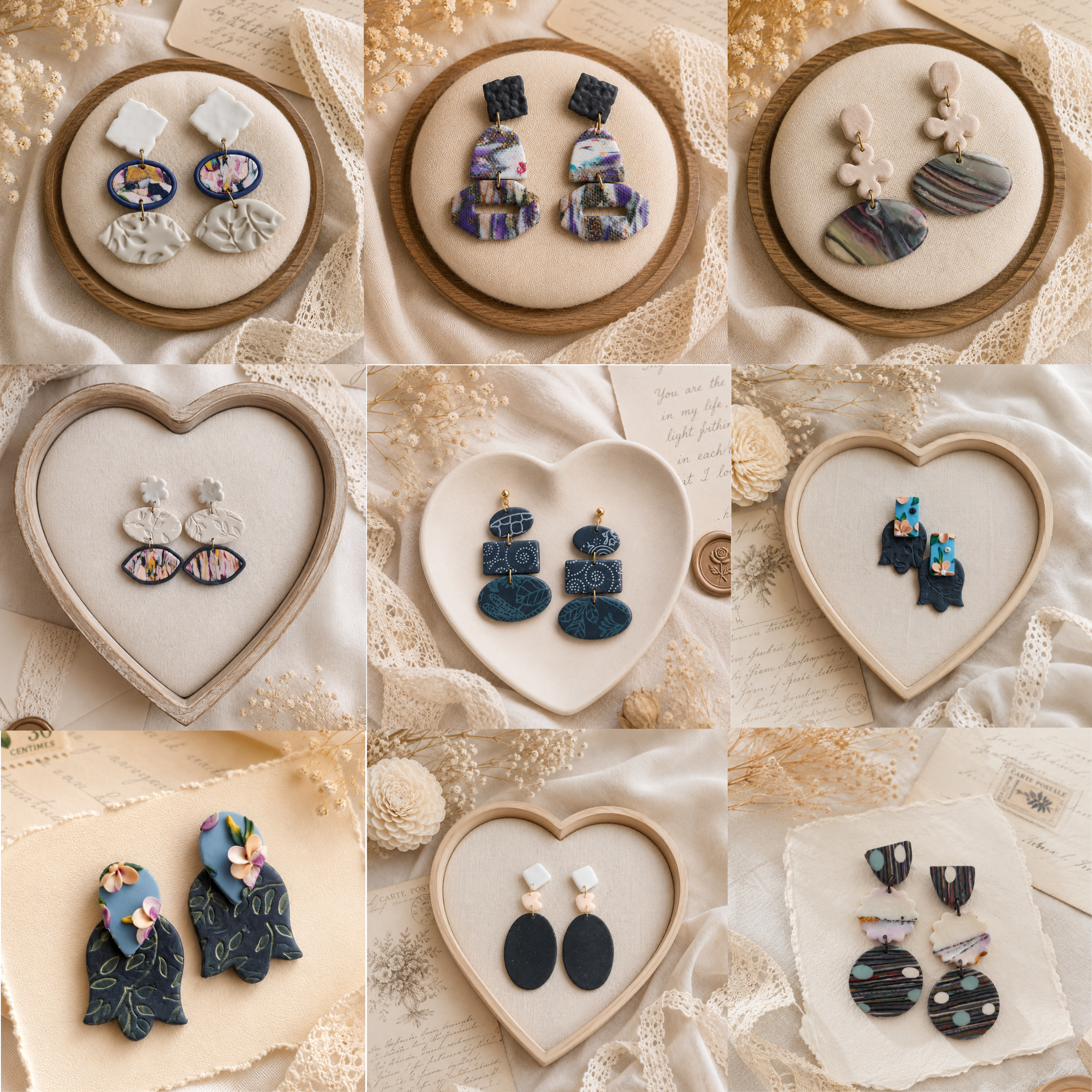 Blue Sonata | Abstract Collection Earrings