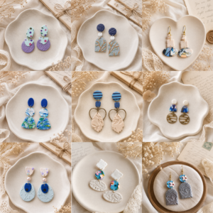 Blue Reverie | Abstract Collection Earrings