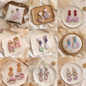 Pastel Harmony | Abstract Collection Earrings