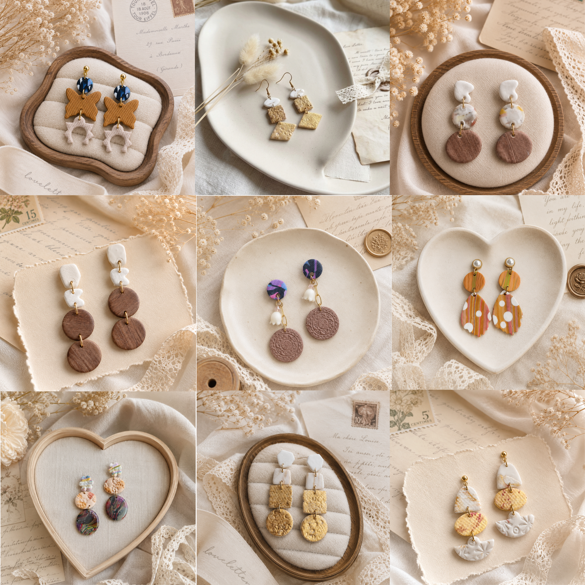 Desert Bloom | Abstract Collection Earrings