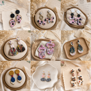 Chromatic Bloom | Abstract Collection Earrings