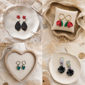 Twilight Blooms | Abstract Collection Earrings