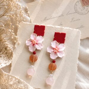 Blush Hibiscus | Island Bloom Collection Earrings