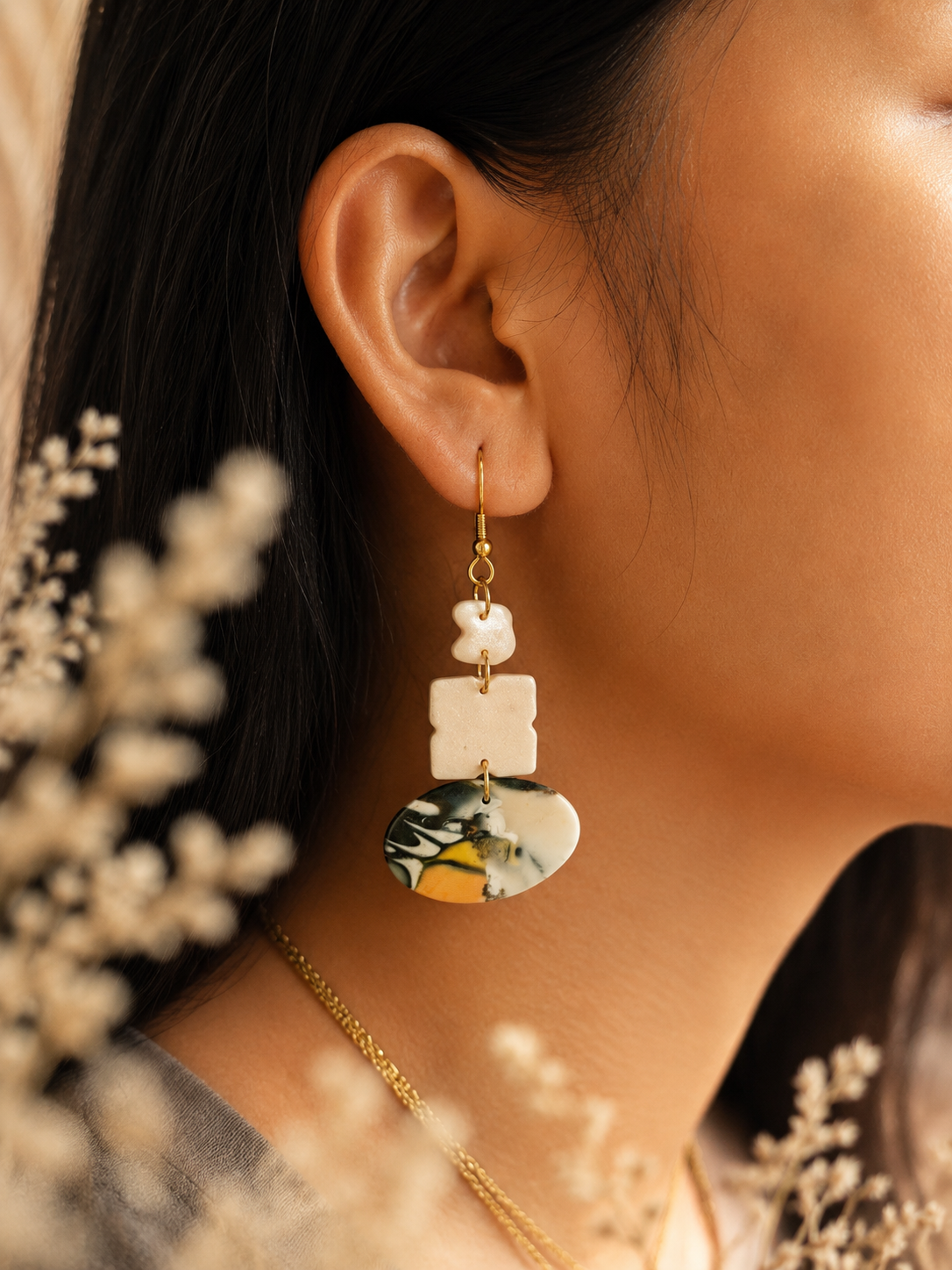 Blue Reverie | Abstract Collection Earrings - Image 4