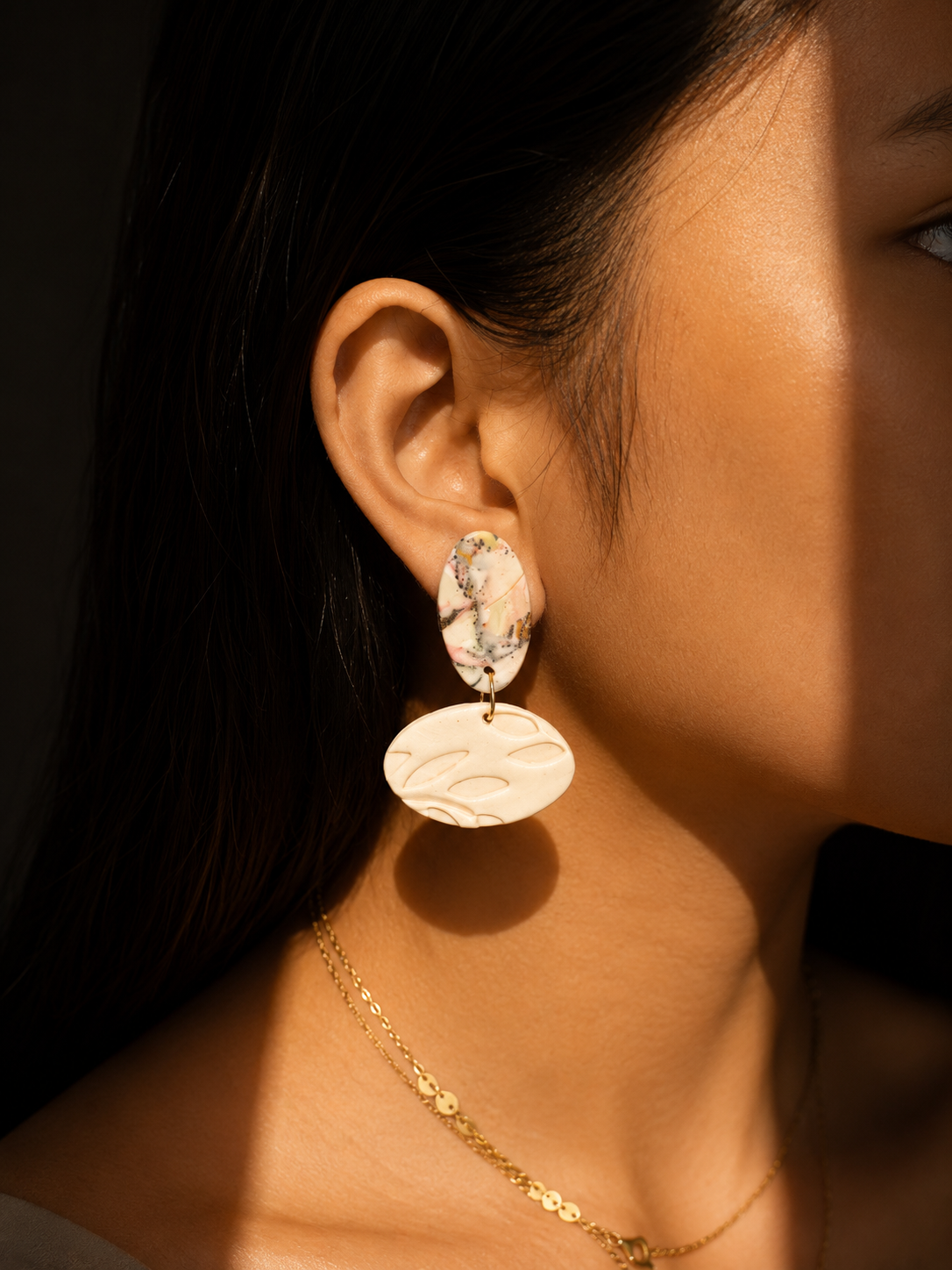 Ivory Poem | Abstract Collection Earrings - Image 8