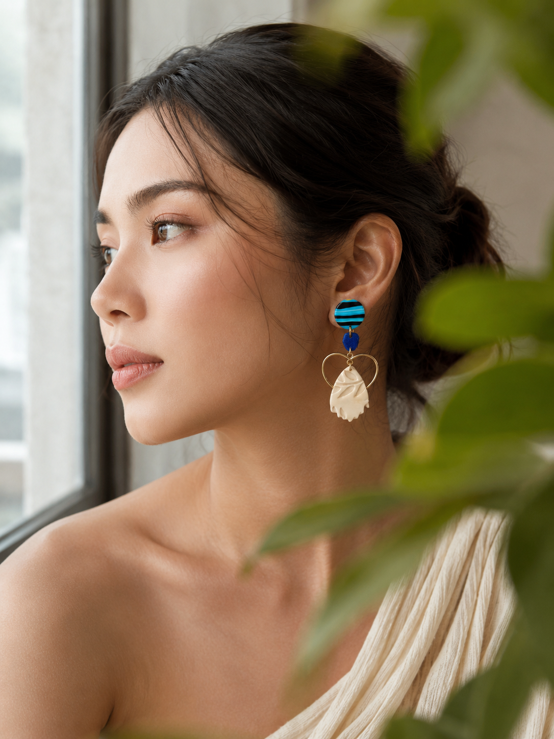 Blue Reverie | Abstract Collection Earrings - Image 6