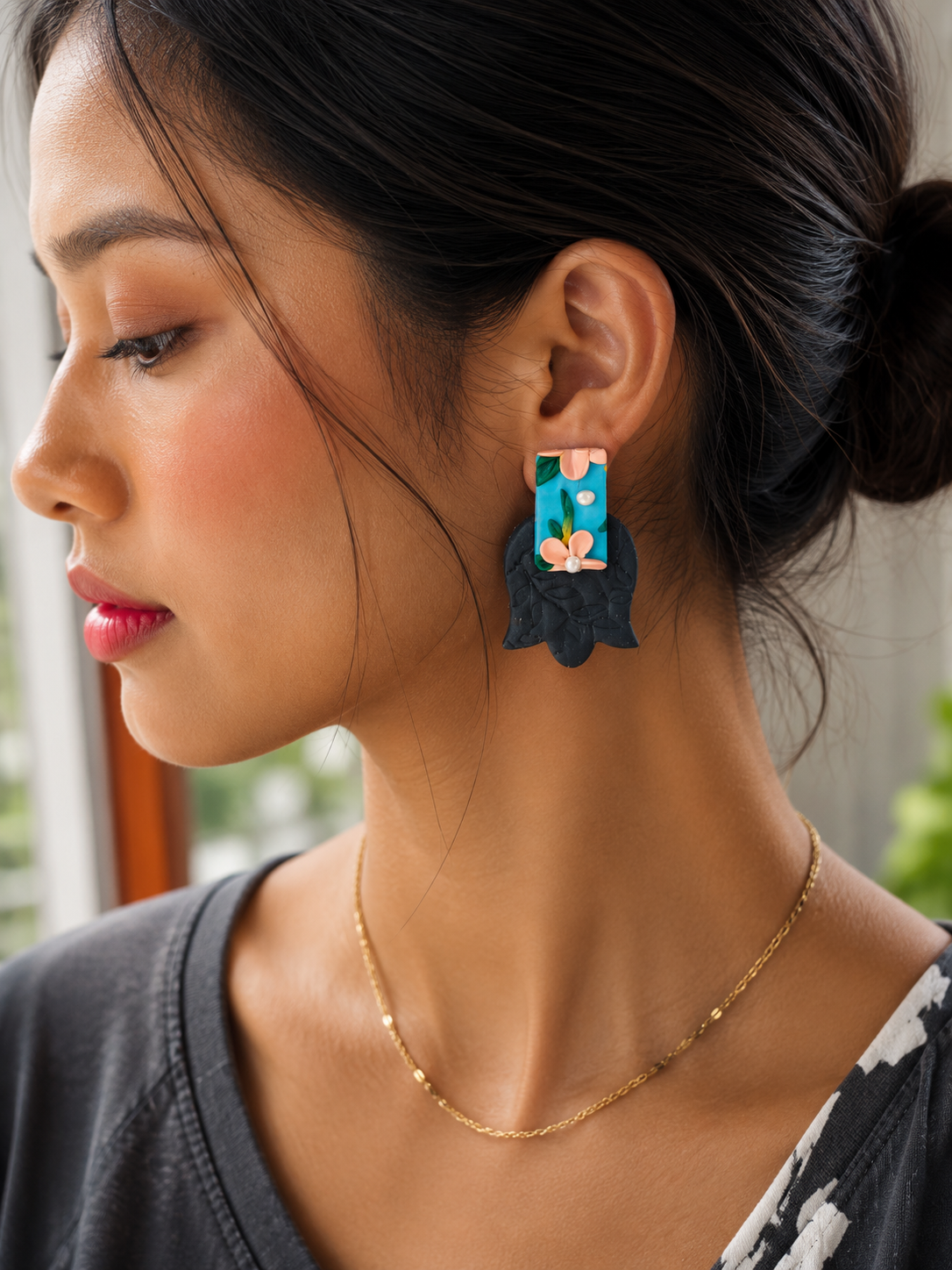 Blue Sonata | Abstract Collection Earrings - Image 7