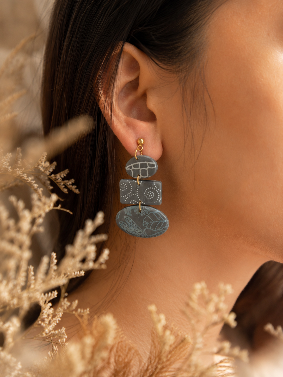 Blue Sonata | Abstract Collection Earrings - Image 6