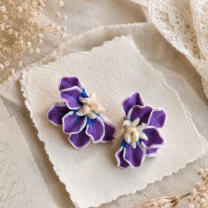 Royal Iris | Mahinhin Mini Collection Earrings