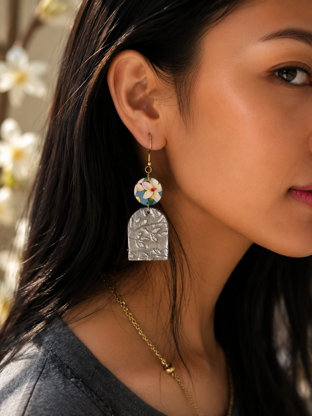 Blue Reverie | Abstract Collection Earrings - Image 10
