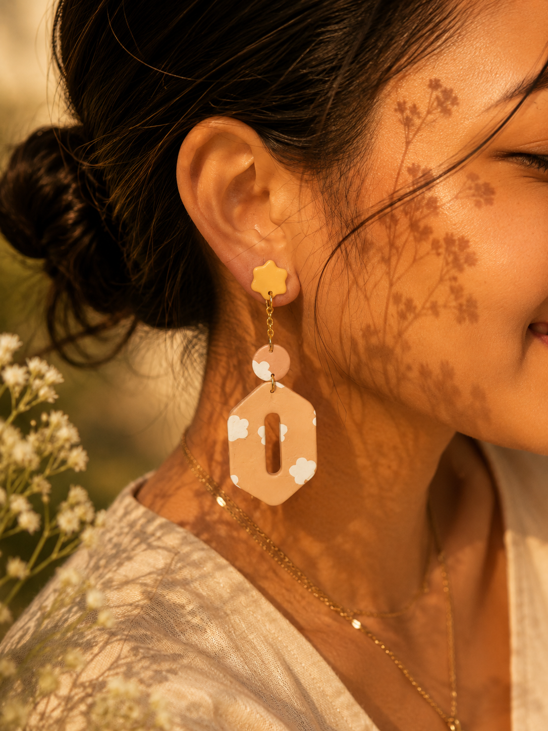 Ivory Poem | Abstract Collection Earrings - Image 5