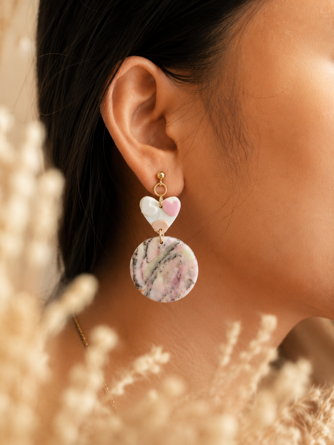 Pastel Harmony | Abstract Collection Earrings - Image 3
