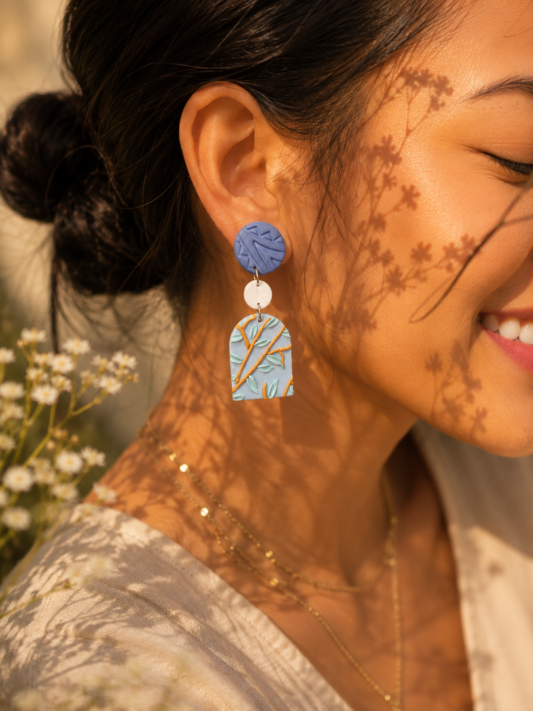 Blue Reverie | Abstract Collection Earrings - Image 3