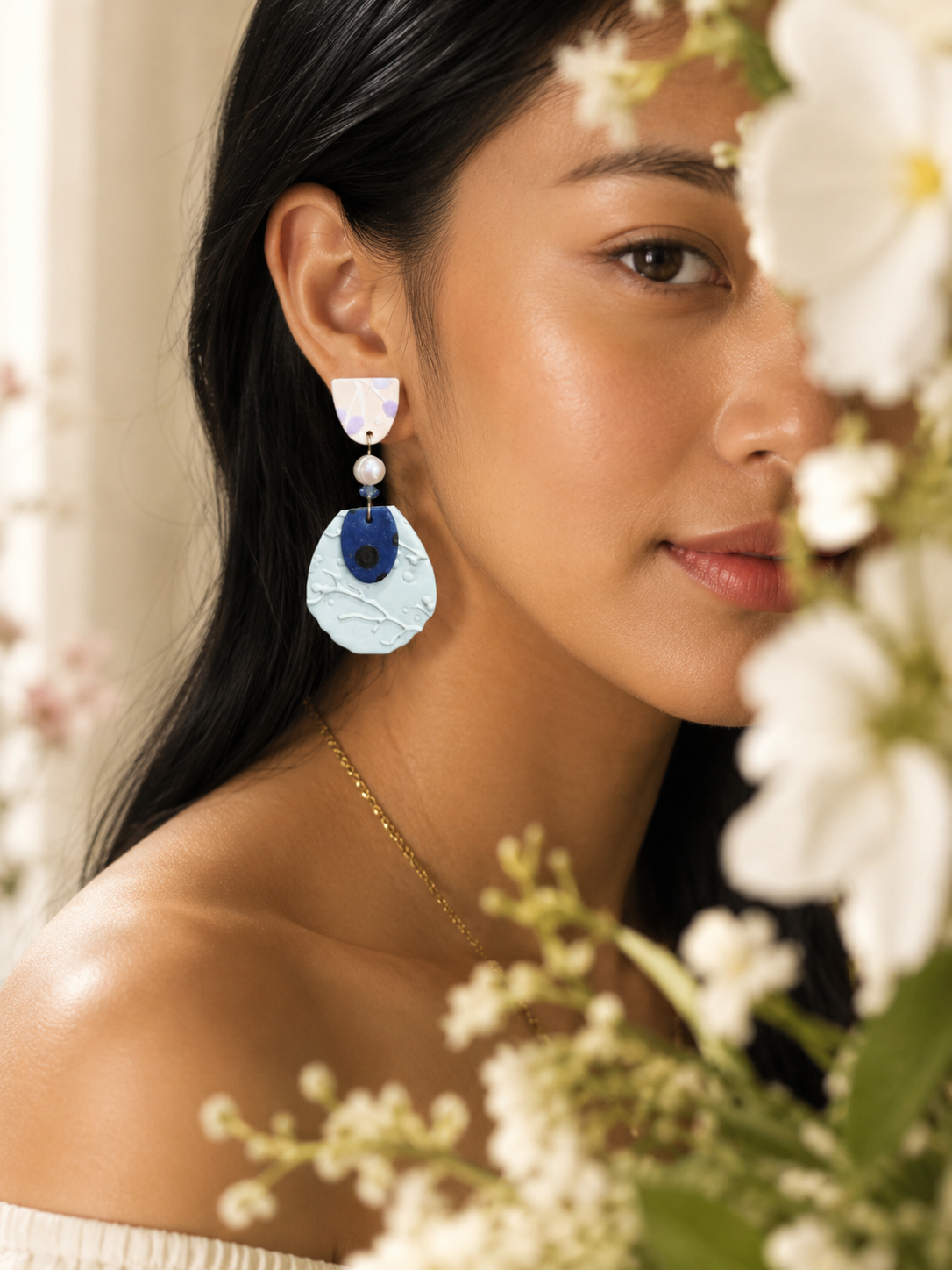 Blue Reverie | Abstract Collection Earrings - Image 8