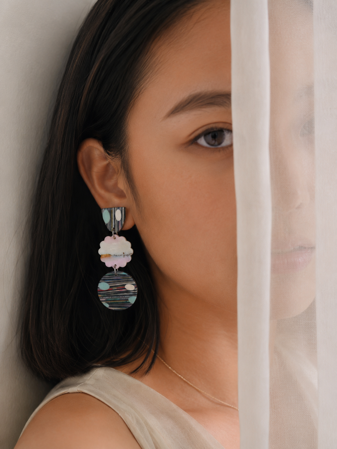 Blue Sonata | Abstract Collection Earrings - Image 10