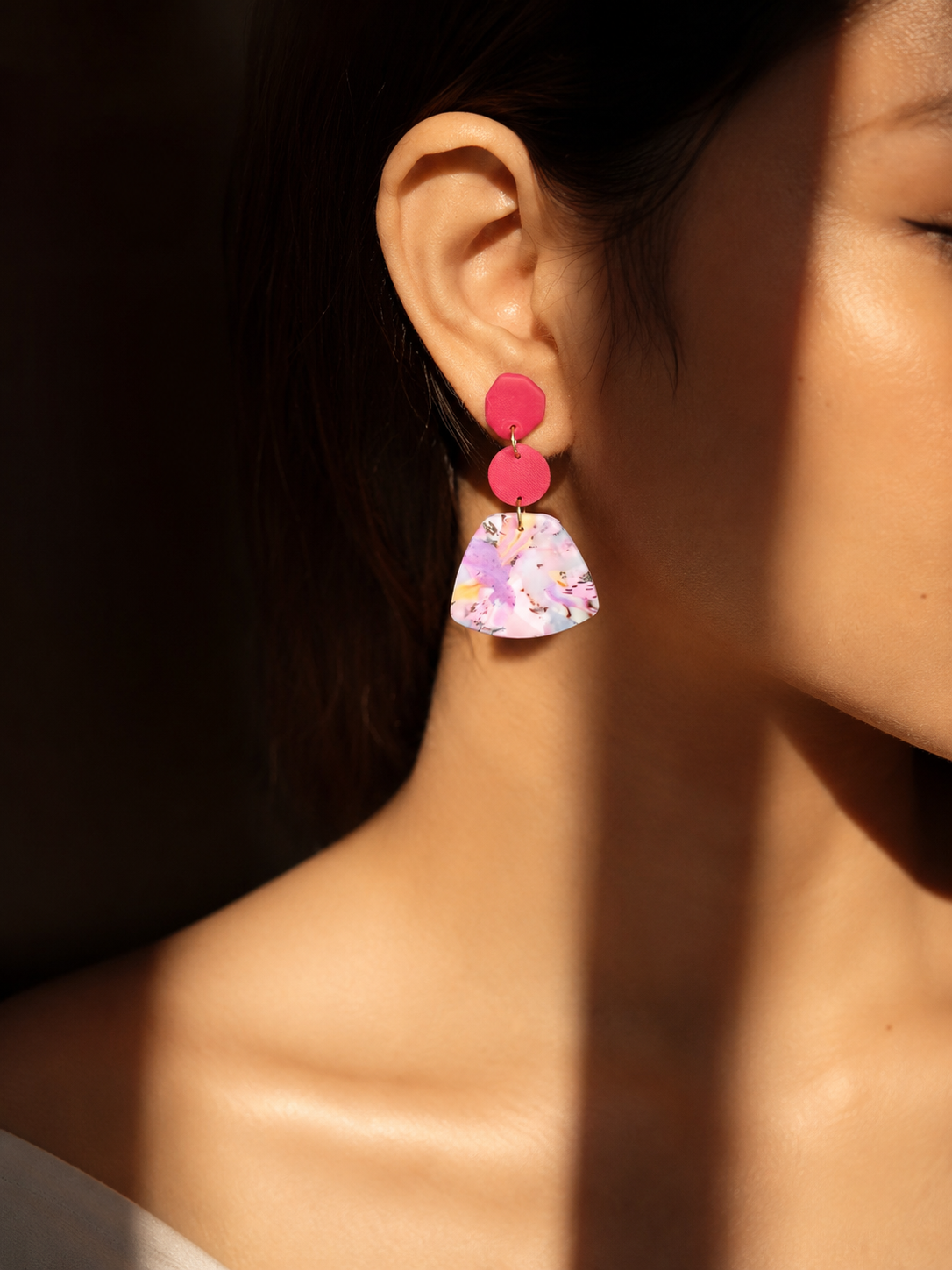 Pastel Harmony | Abstract Collection Earrings - Image 4