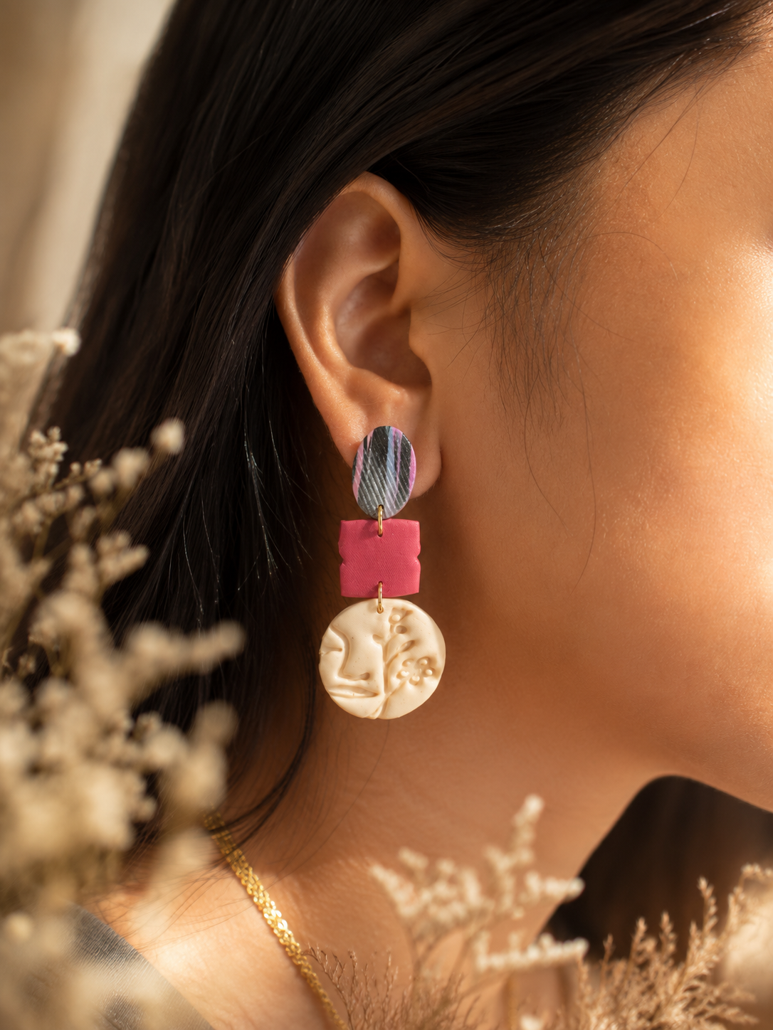 Ivory Poem | Abstract Collection Earrings - Image 10