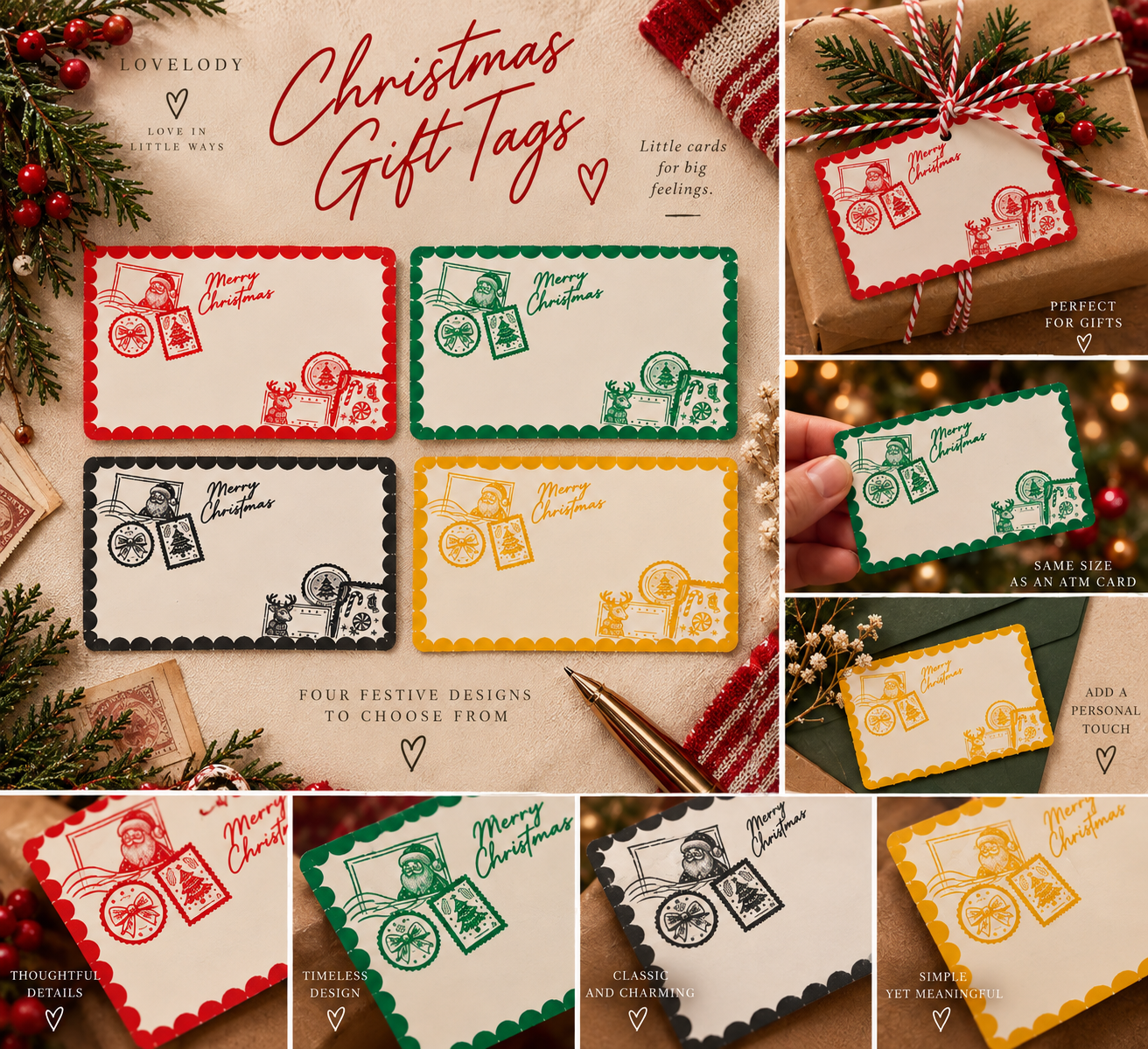 Christmas Post | Vintage Christmas Gift Tags