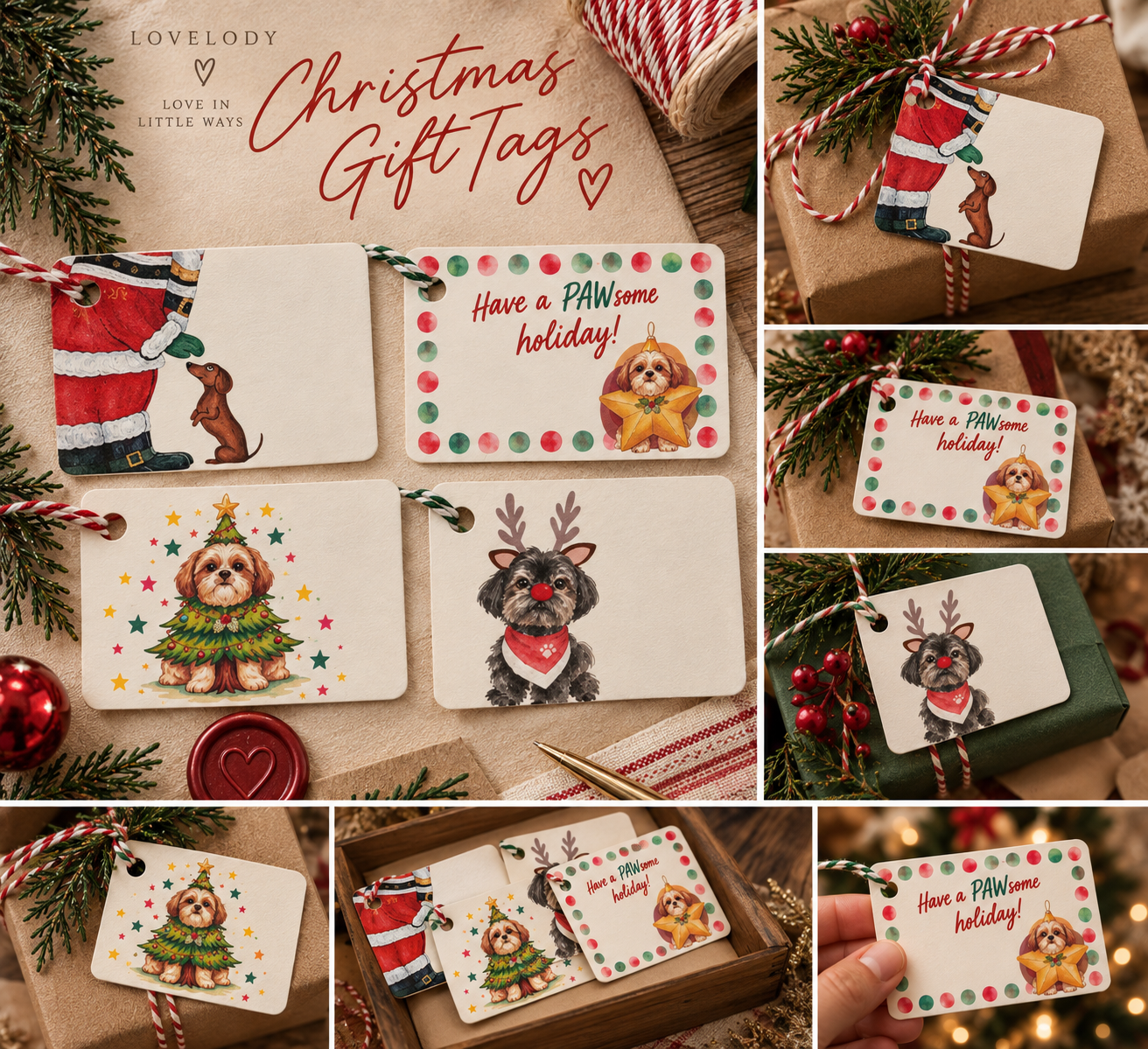Very Merry Pupmas | Christmas Gift Tags